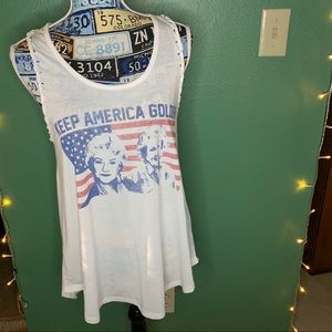 Golden Girls KEEP AMERICA GOLDEN Tank JR Med